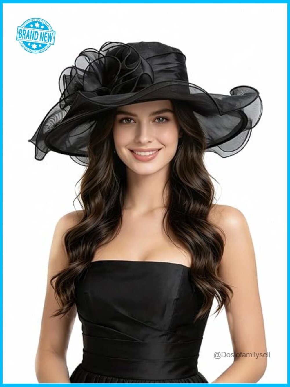 Organza Fascinator Hat Elegant Derby Church Wedding Party Tea